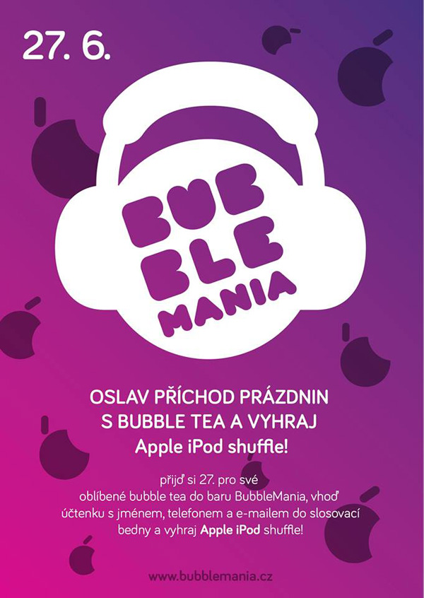 Chcete vyhrát Apple iPod shuffle? Zajděte si na bubble tea do BubbleMania